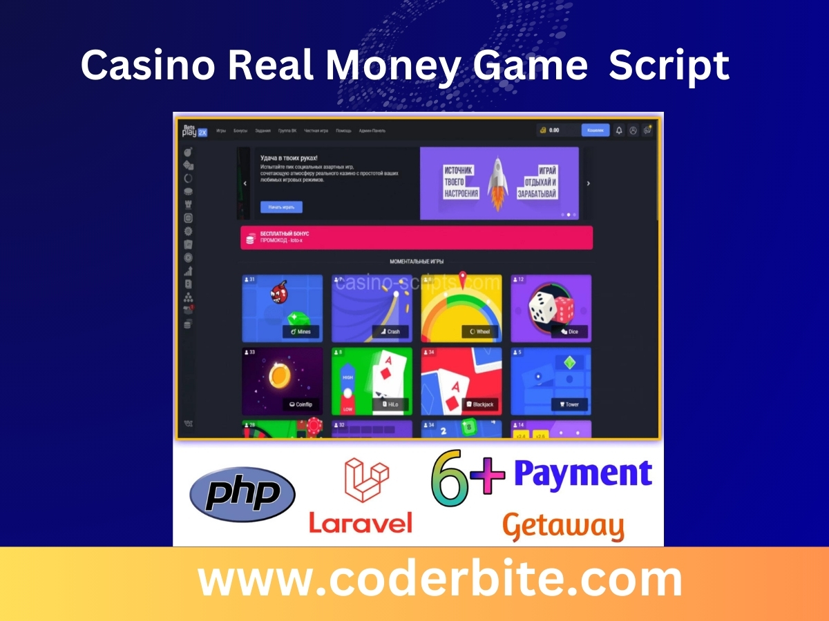 Casino Real Money Game Script