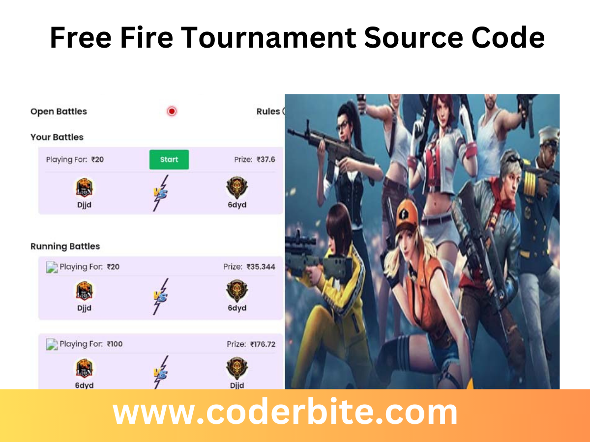 Free Fire Tournament Source Code