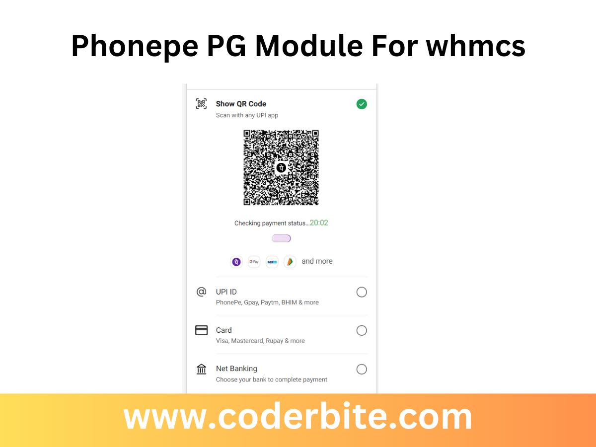 Phonepe PG Module For whmcs